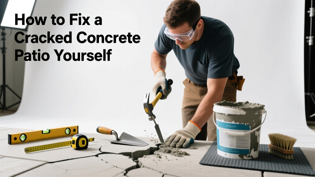 How to Fix a Cracked Concrete Patio Yourself
