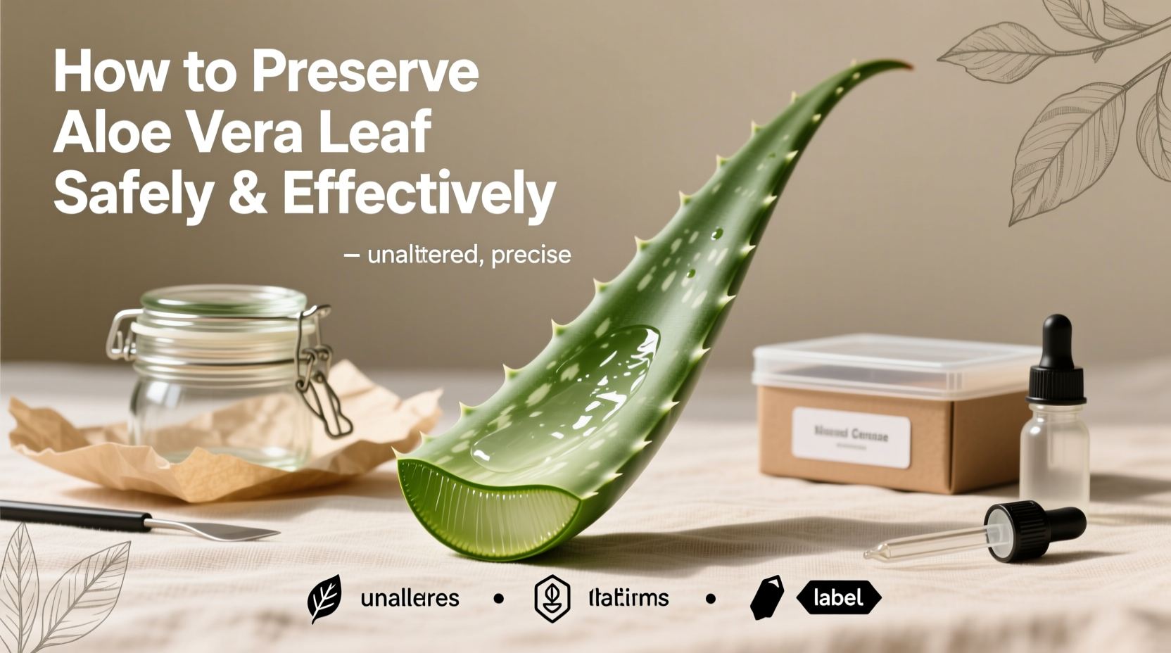 How To Preserve Aloe Vera Leaf