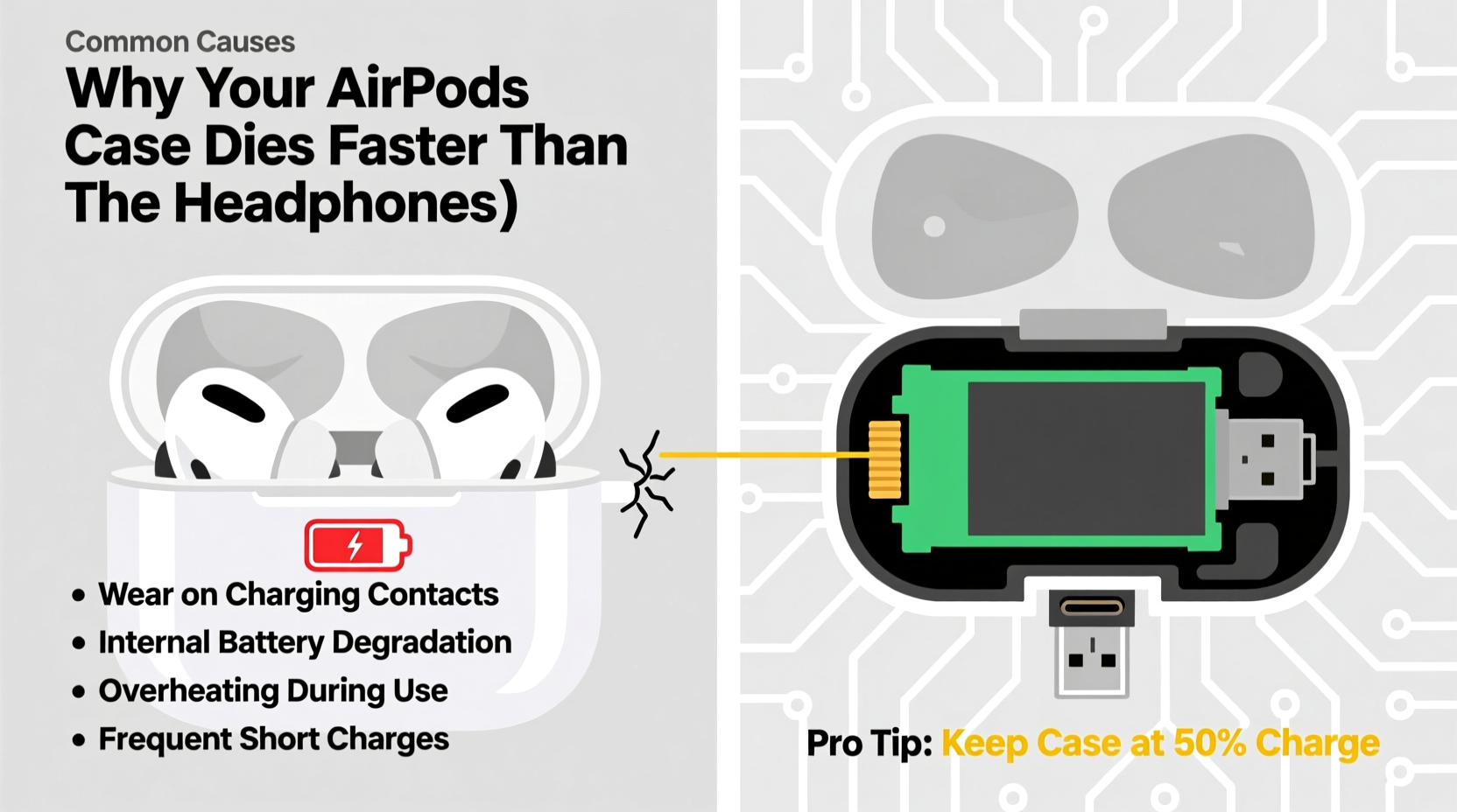 why does my airpods case die faster than the headphones troubleshooting guide