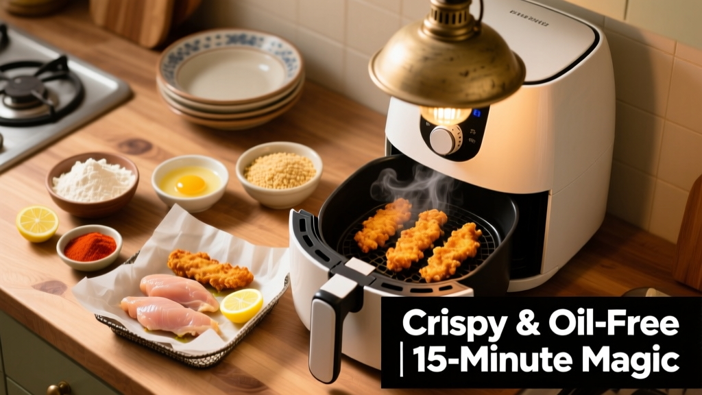 Healthy Chicken Tenders Air Fryer Recipe (Crispy & Oil-Free)