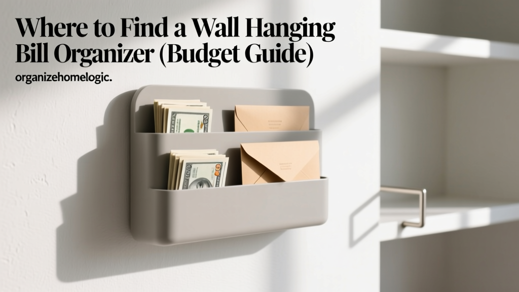Where to Find a Wall Hanging Bill Organizer (Budget Guide)