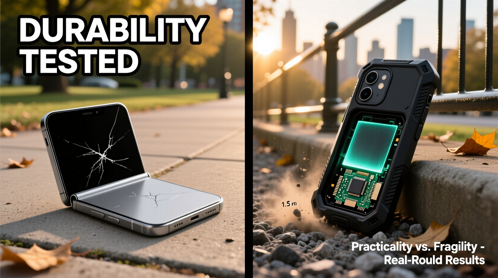 foldable phone vs rugged phone durability and practicality tested