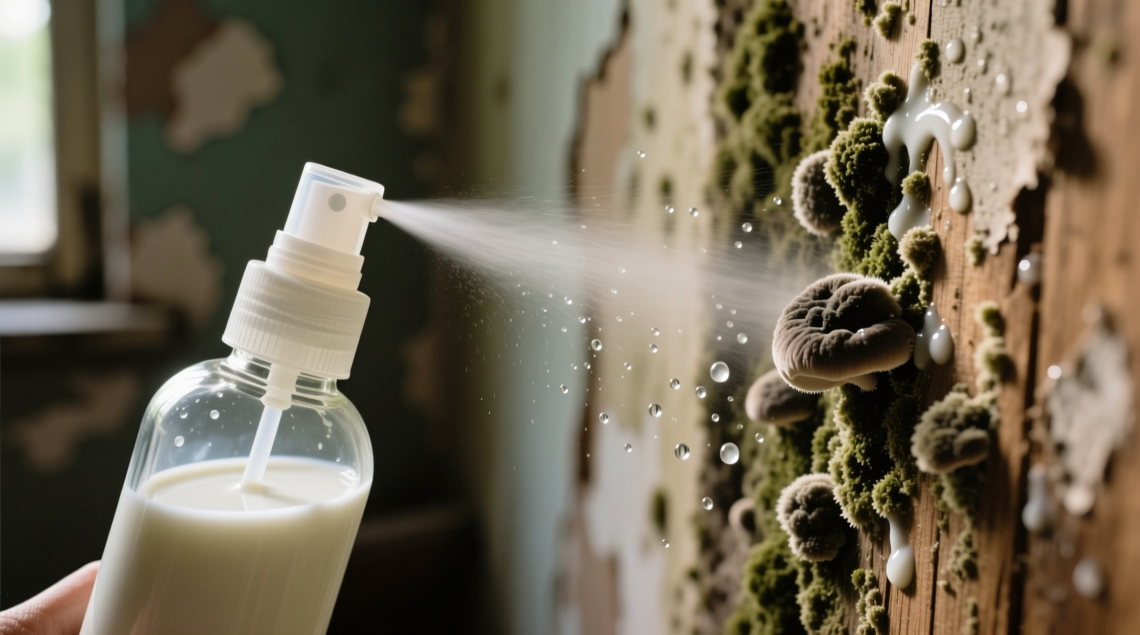 how to use milk to control mildew