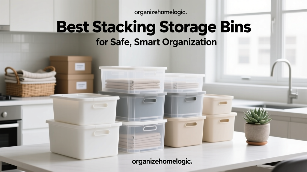 Best Stacking Storage Bins for Safe, Smart Organization