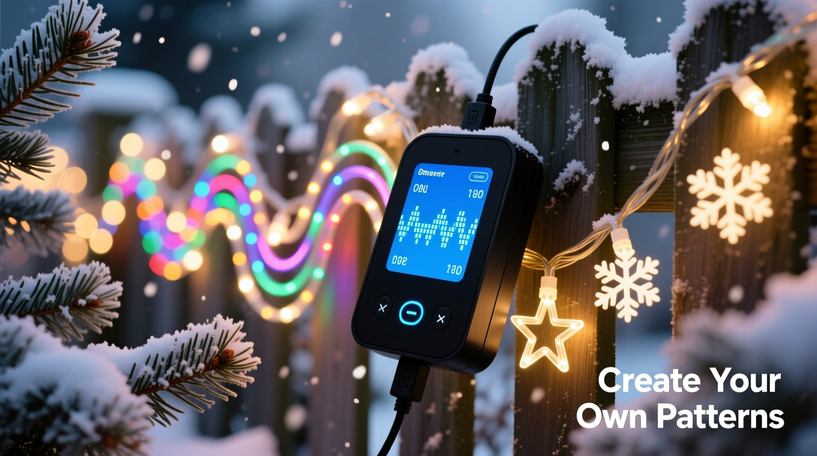 programmable christmas light controllers can you make your own patterns