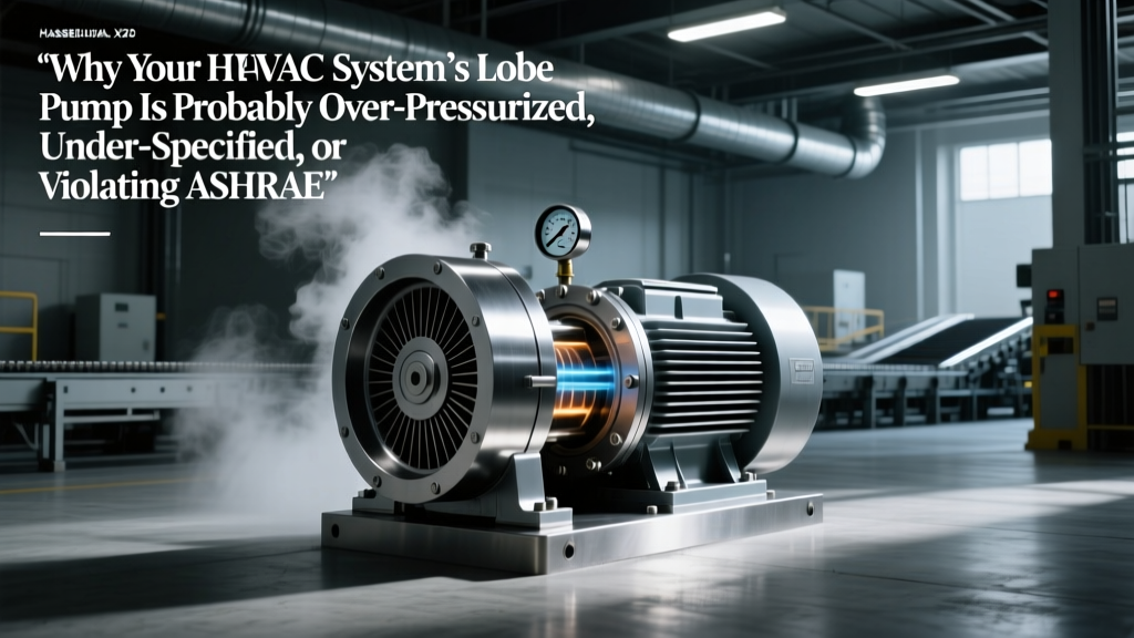 Fix HVAC Lobe Pump Over-Pressure, Sizing & ASHRAE 188 Issues
