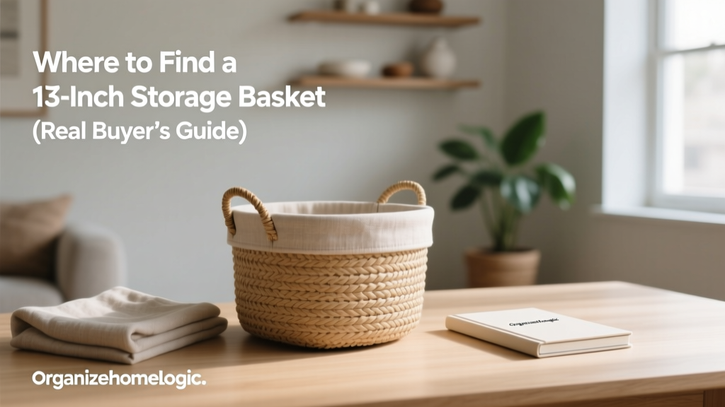 Where to Find a 13-Inch Storage Basket (Real Buyer’s Guide)
