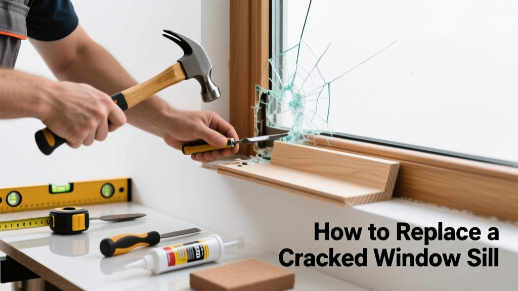 How to Replace a Cracked Window Sill Section