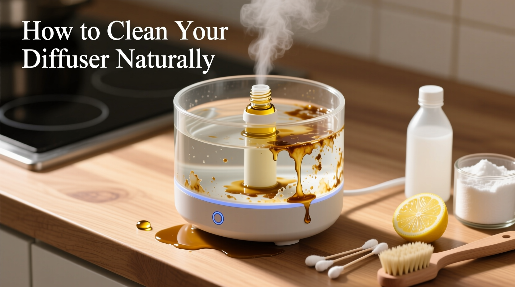 why is my diffuser oil leaving residue and how to clean it naturally