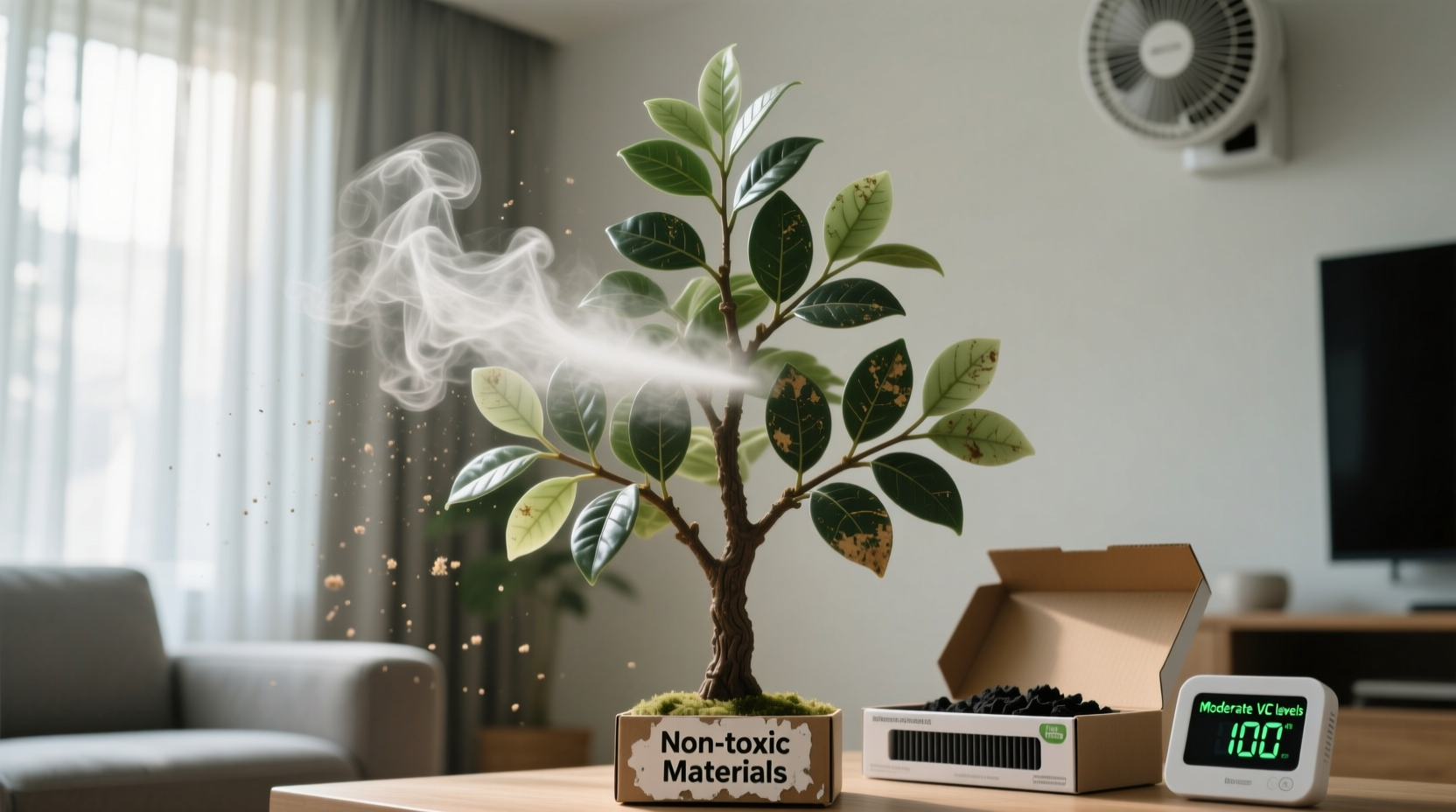 why does my artificial tree smell weird off gassing and solutions