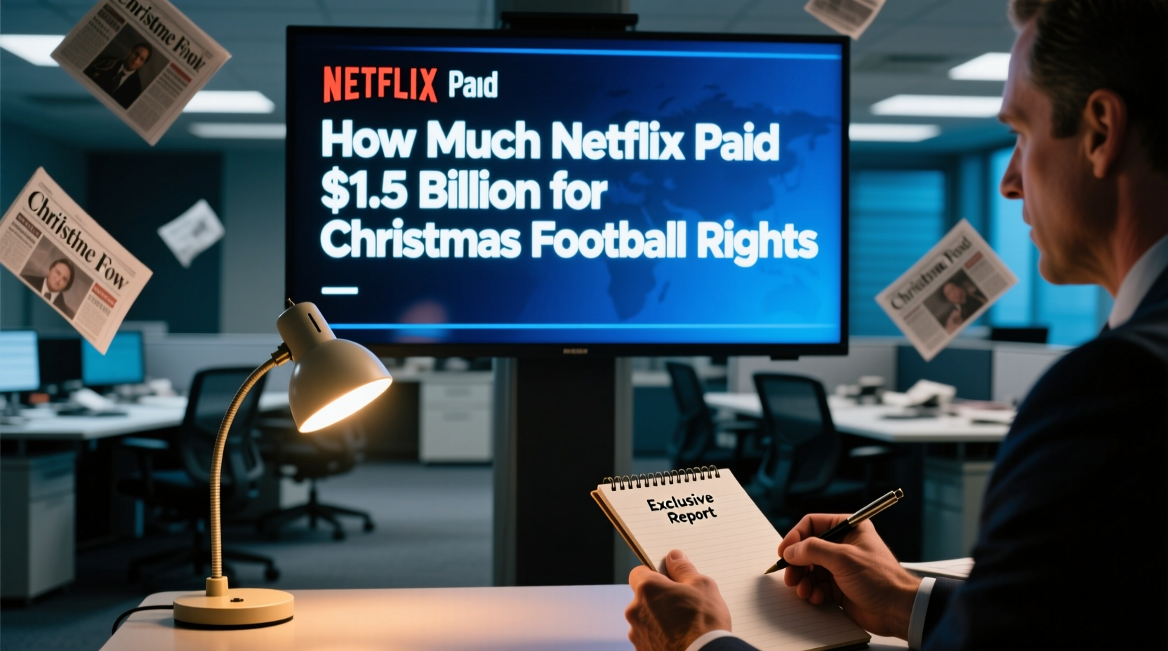 how much did netflix pay for christmas football