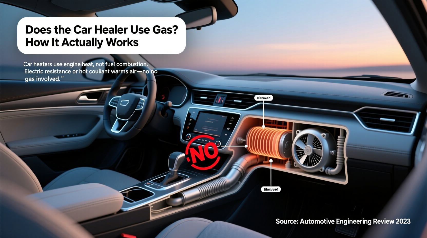 does the heater in the car use gas