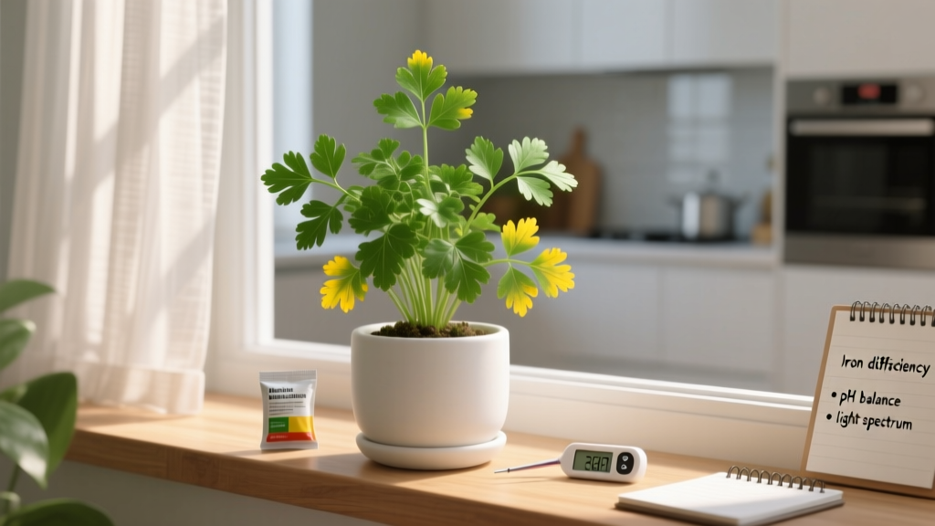 Indoor Parsley Yellow Leaves: 5 Science-Backed Fixes