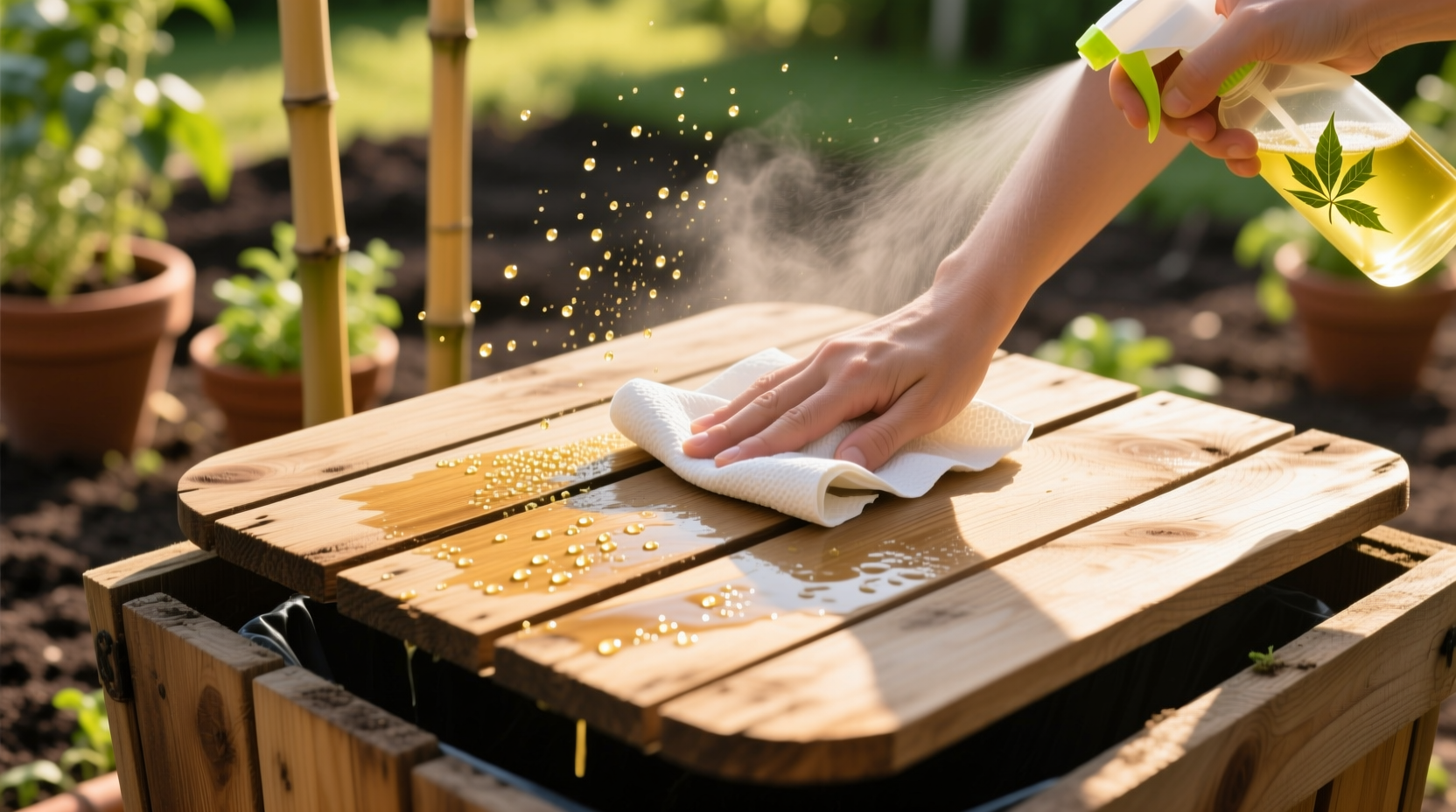 eco friendly cleaning tips compost bin lids