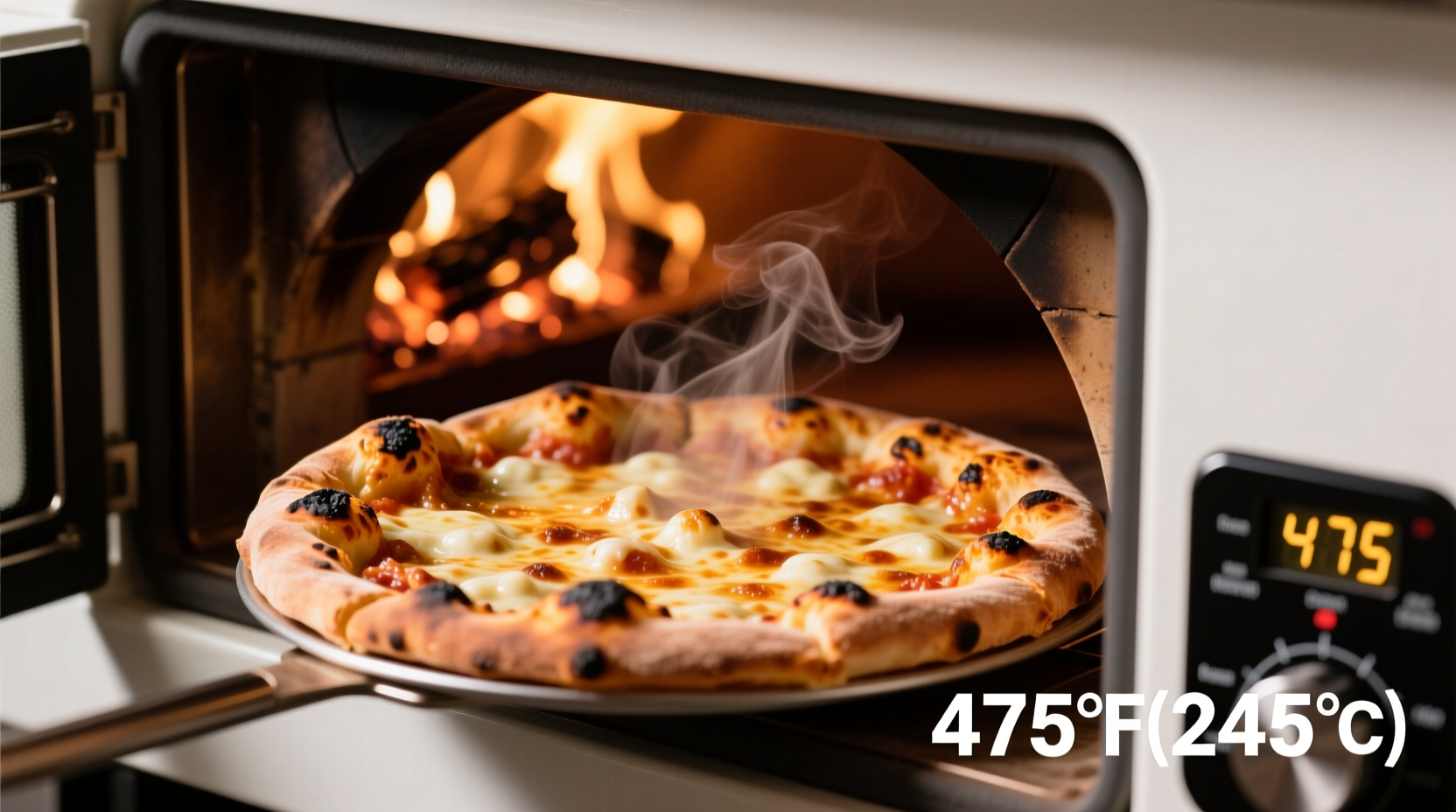 what temperature to cook pizza