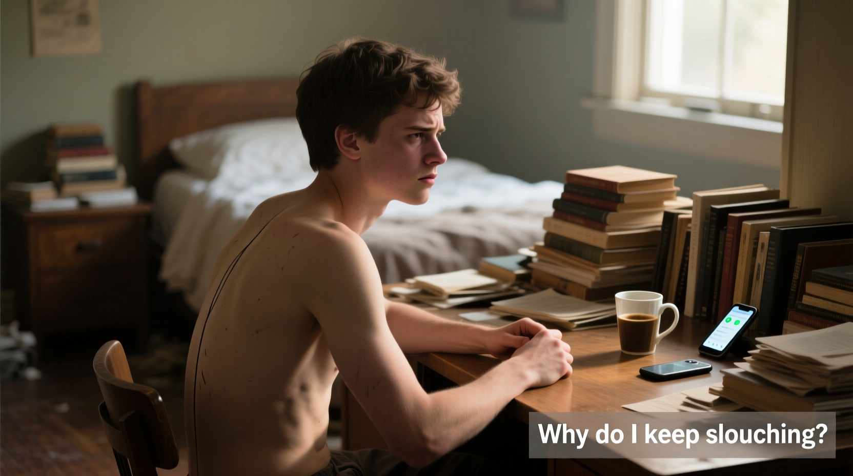 why is my posture so bad even when i try to sit up straight