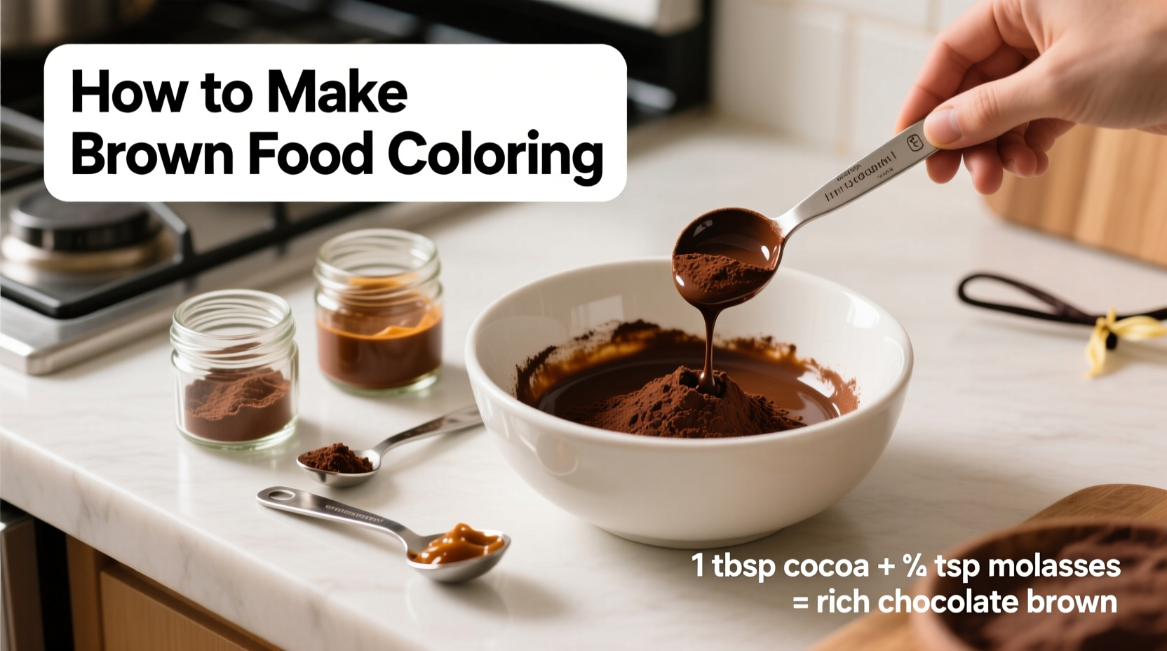 how can i make brown food coloring