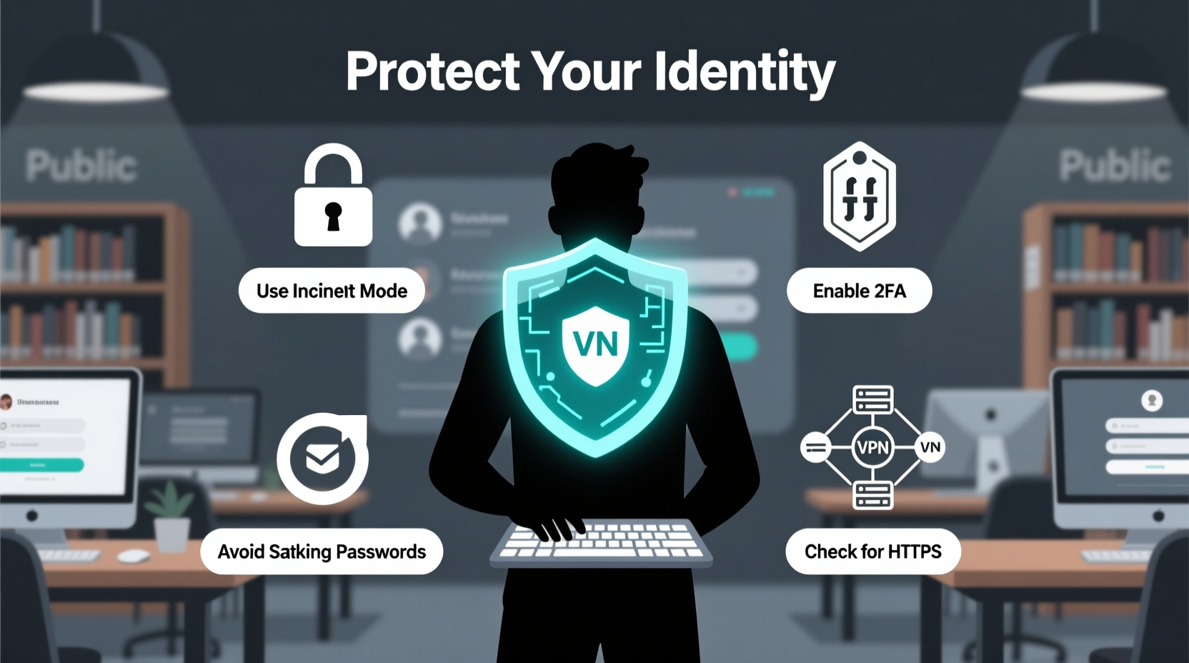 how to protect your online identity while using shared computers