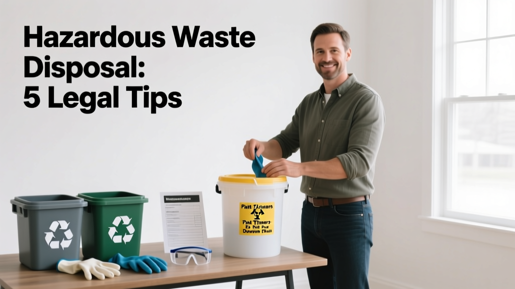 Hazardous Material Disposal: Safe, Legal Tips for Homeowners