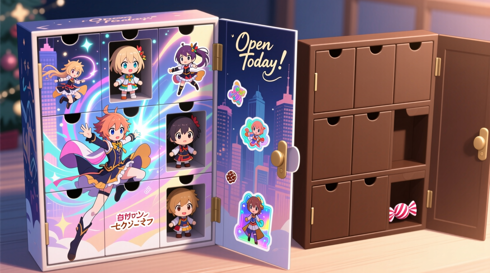 anime advent calendar vs regular chocolate version which builds more excitement