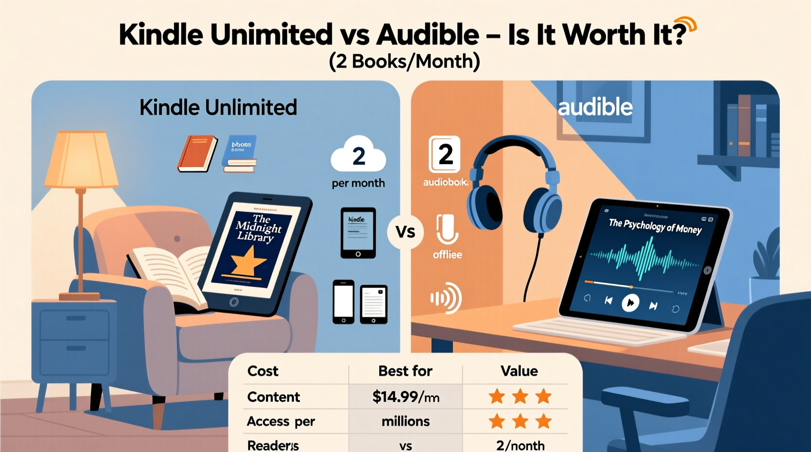 Kindle Unlimited Vs Audible