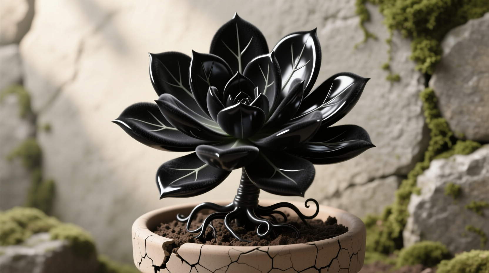 black leaf succulent