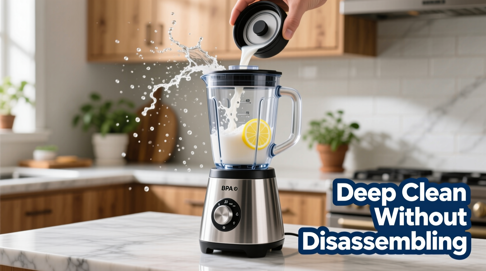 how to deep clean a blender without disassembling