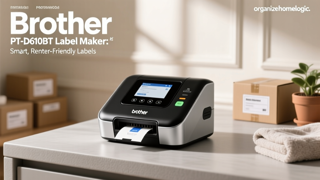 Brother PT-D610BT Label Maker: Smart, Renter-Friendly Labels