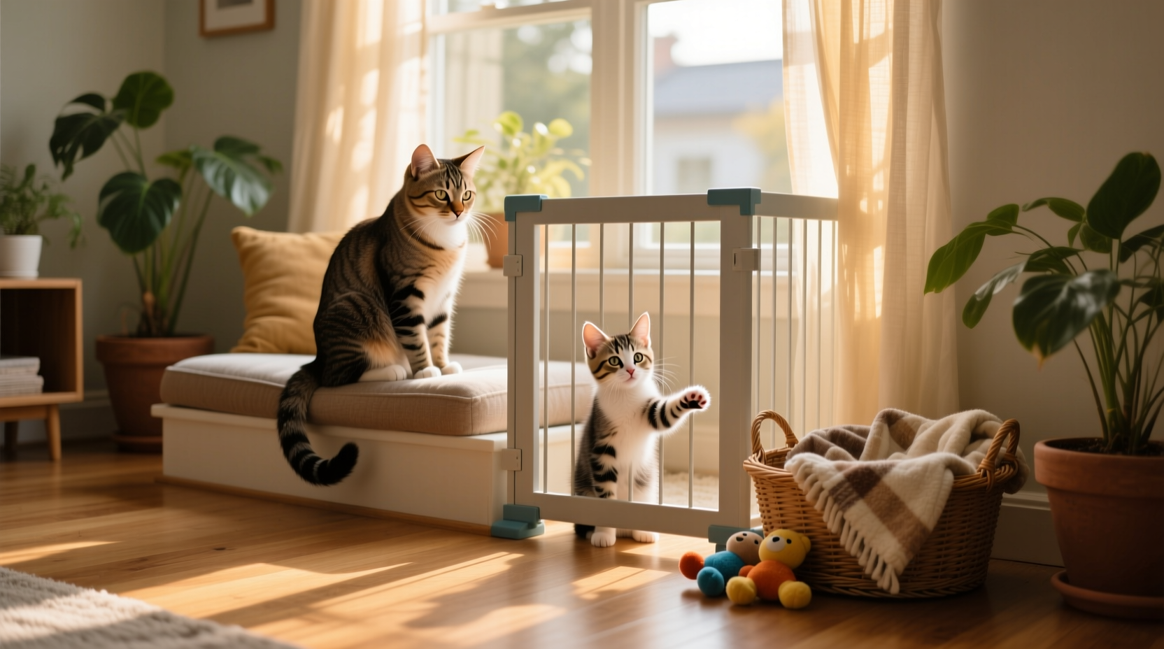 View of How To Safely Introduce A New Kitten To An Older Cat Without Stress
