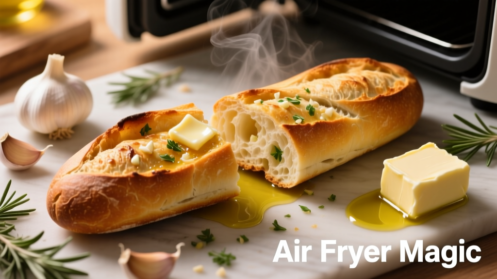 Air Fryer Garlic Bread Baguette: Crispy & Oil-Light