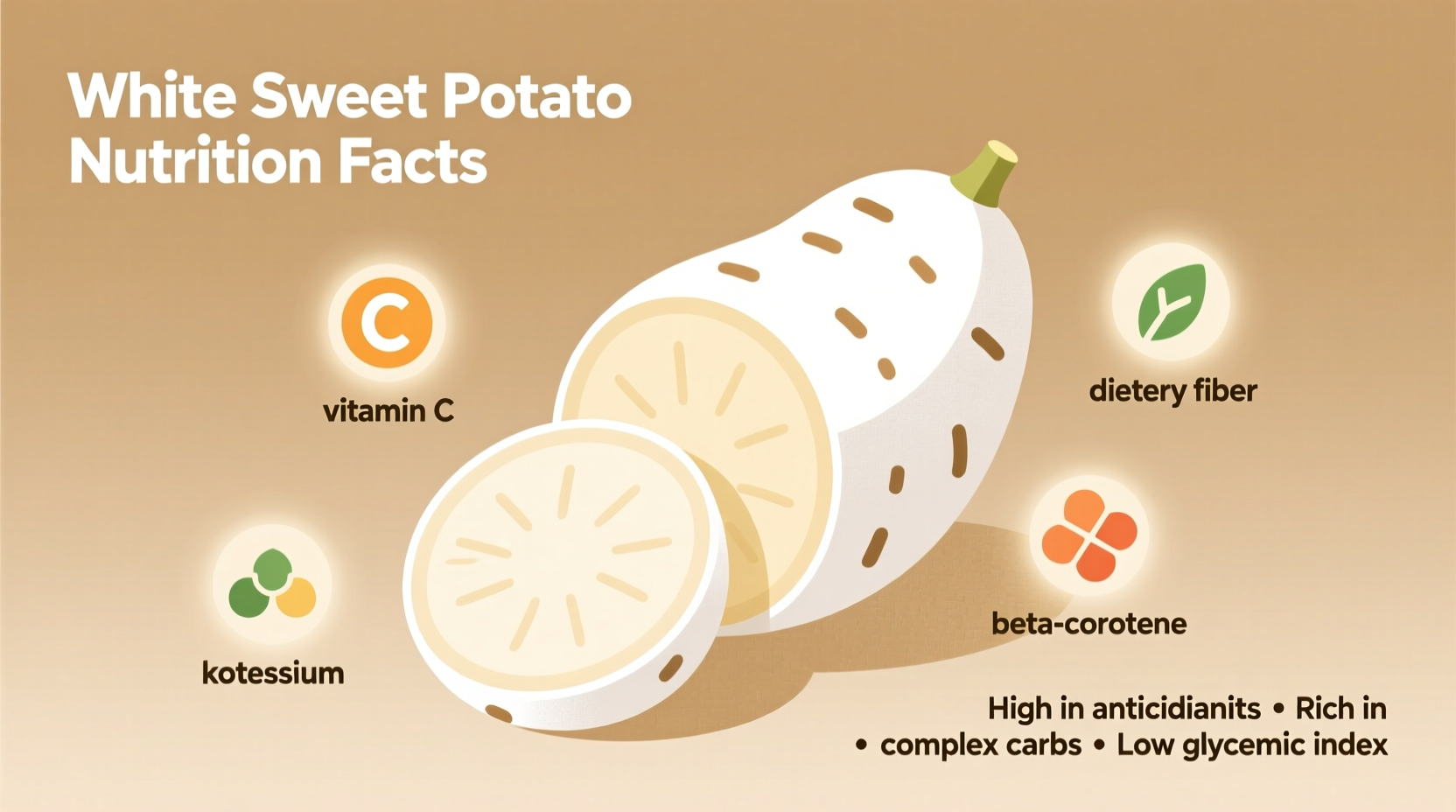 white sweet potato nutrition