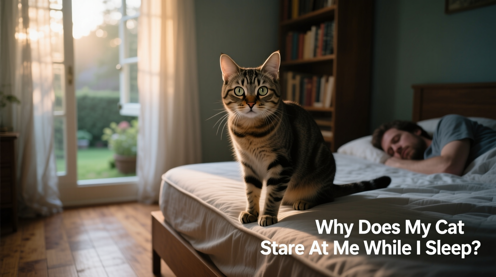 why does my cat stare at me while i sleep possible explanations