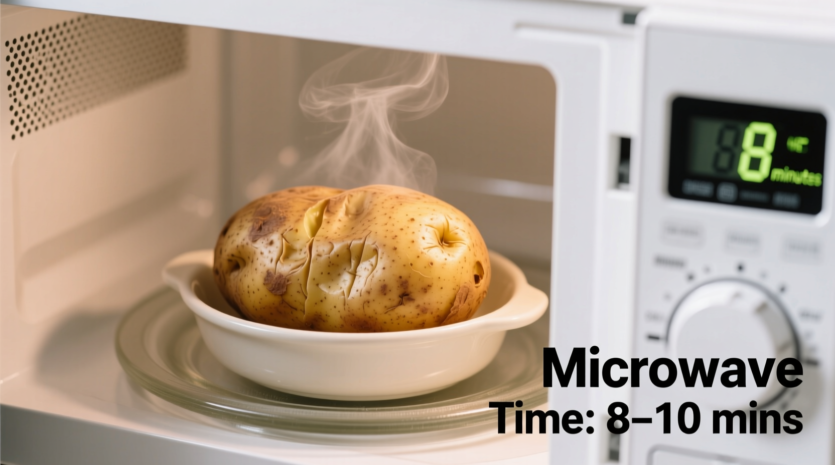 Jacket Potato Microwave Cooking Time: Exact Minutes by Size