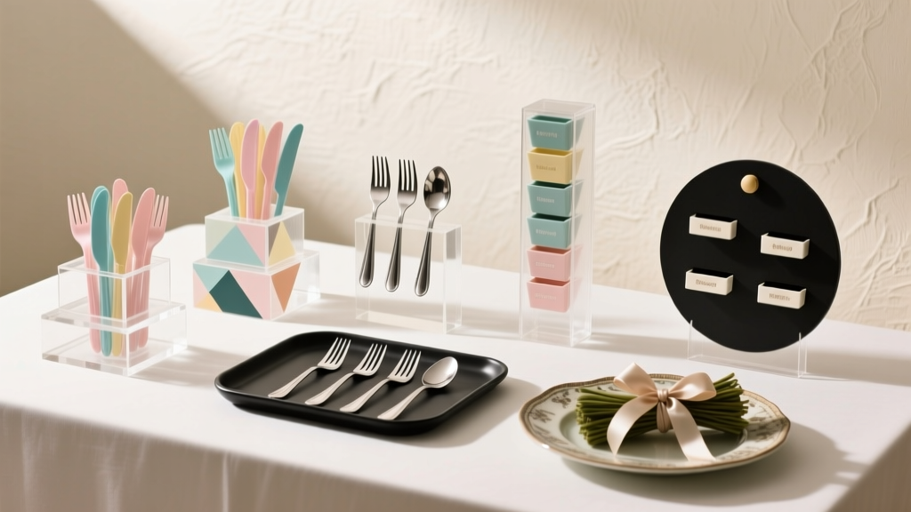 Plastic Silverware Display: 7 Instagram-Worthy Party Tactics