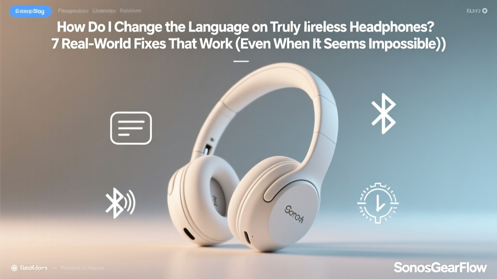 How to Change Language on Truly Wireless Headphones