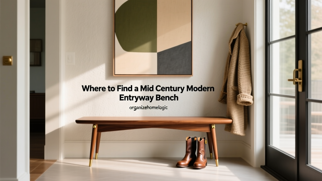 Where to Find a Mid Century Modern Entryway Bench