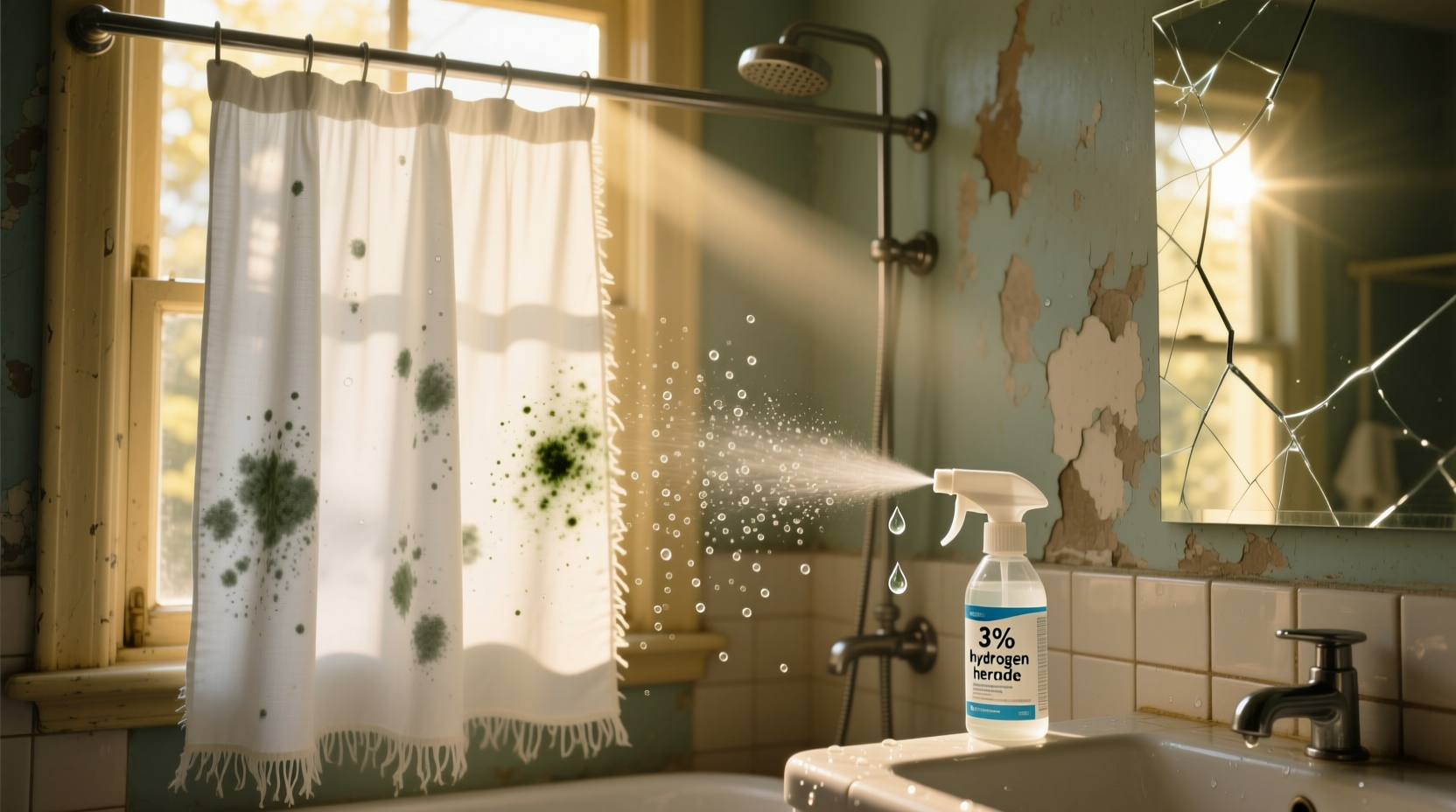 eco friendly mildew removal for shower curtains