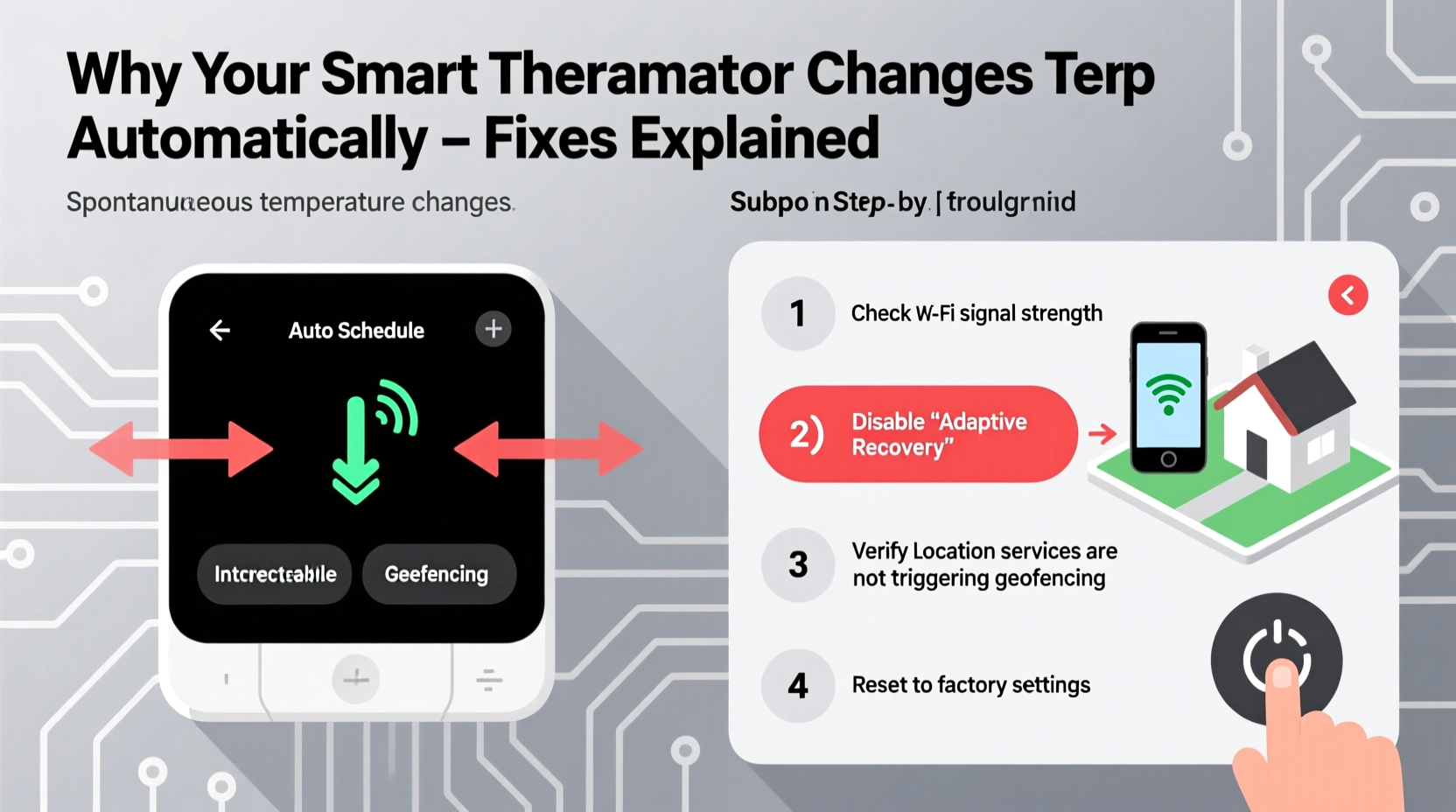 why does my smart thermostat keep changing temps on its own fixes explained