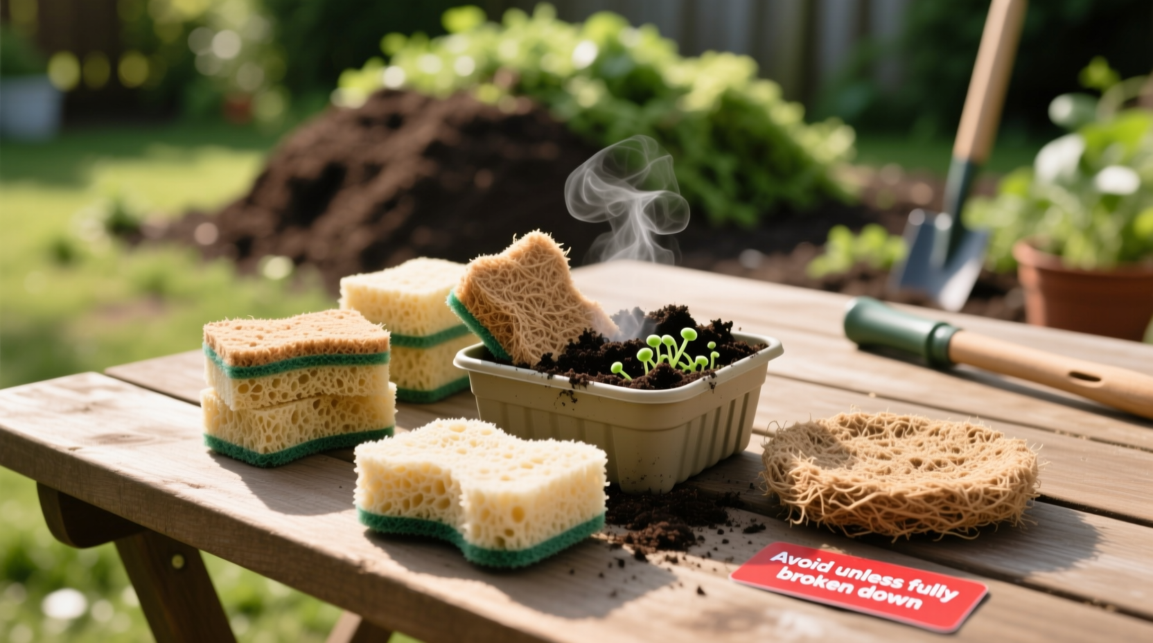 compostable dish sponges vs coconut coir pads
