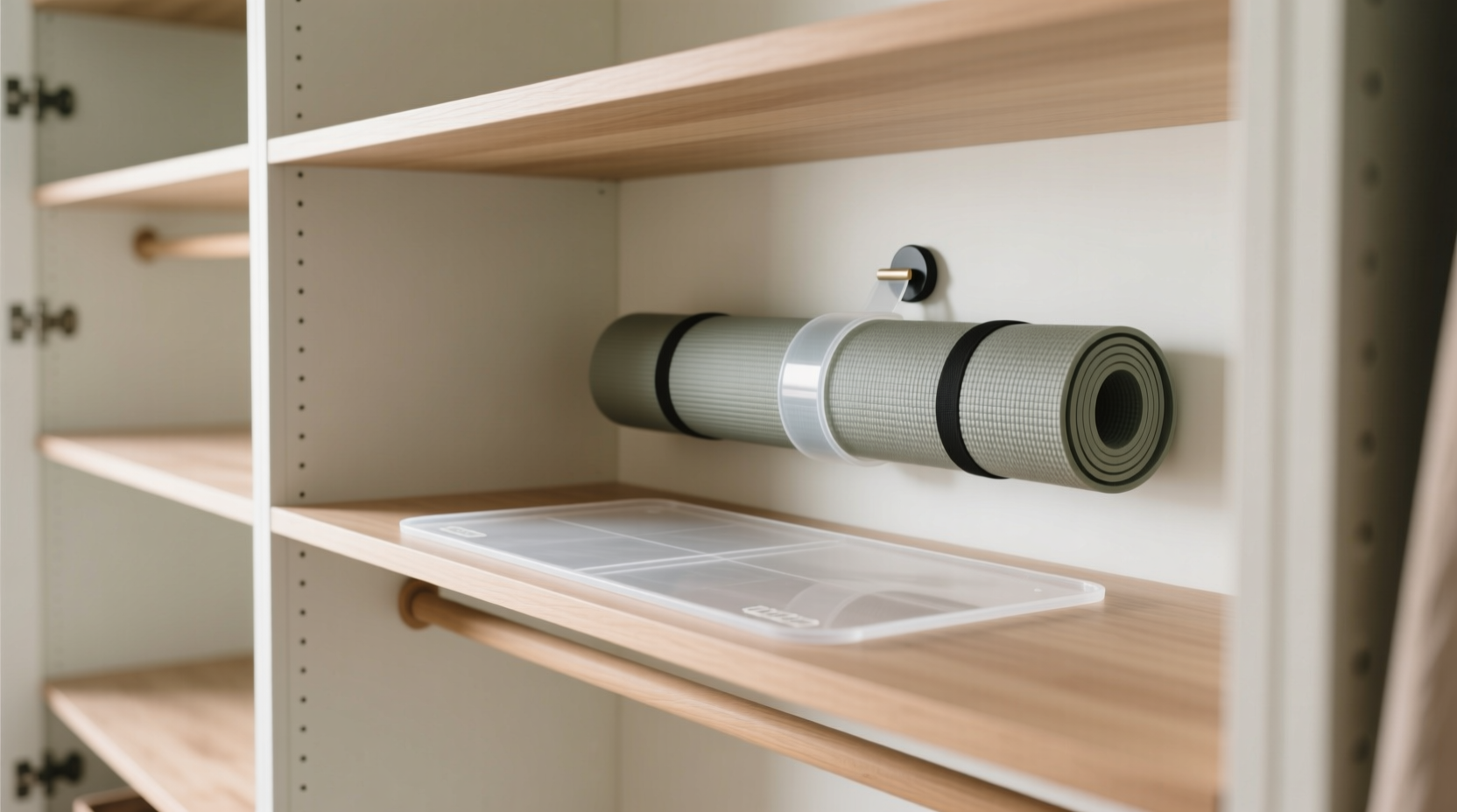 yoga mat storage without rubber residue