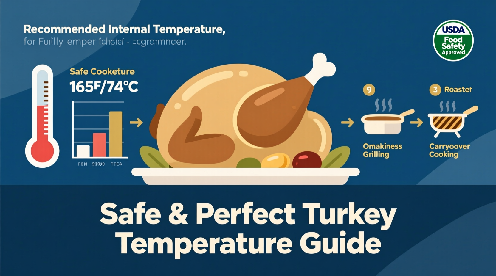 what is temperature for turkey cooked