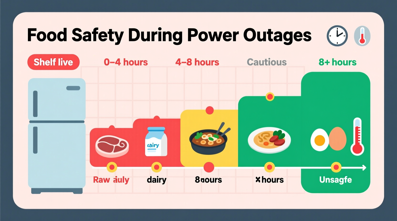 how long is food good in the refrigerator without power