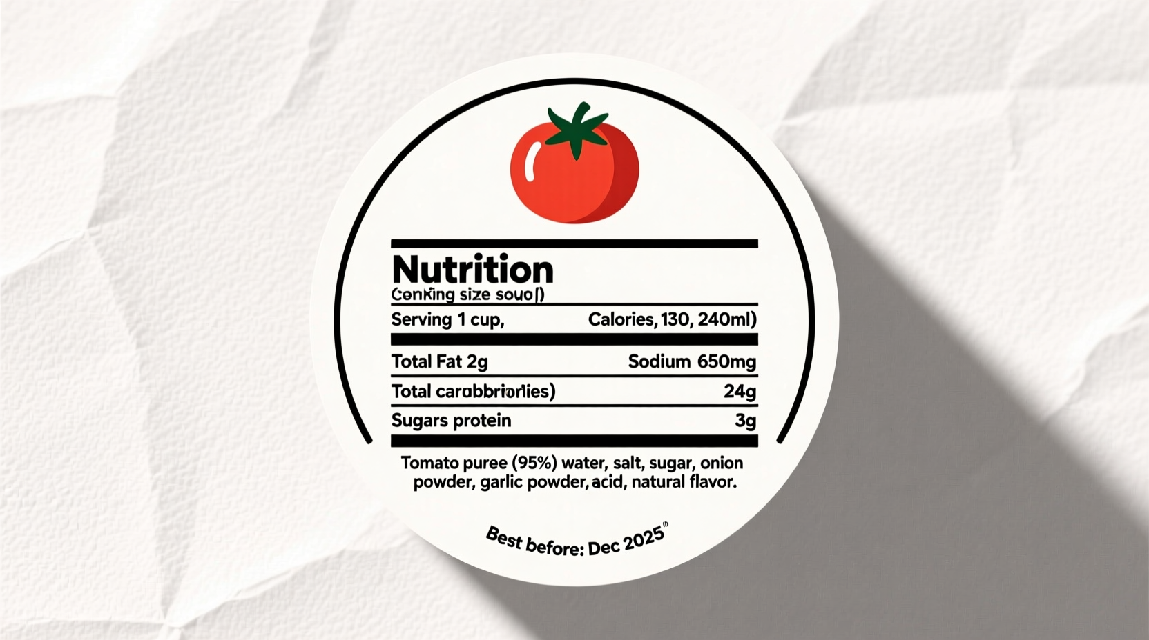 Tomato Soup Nutrition Label Facts and Analysis
