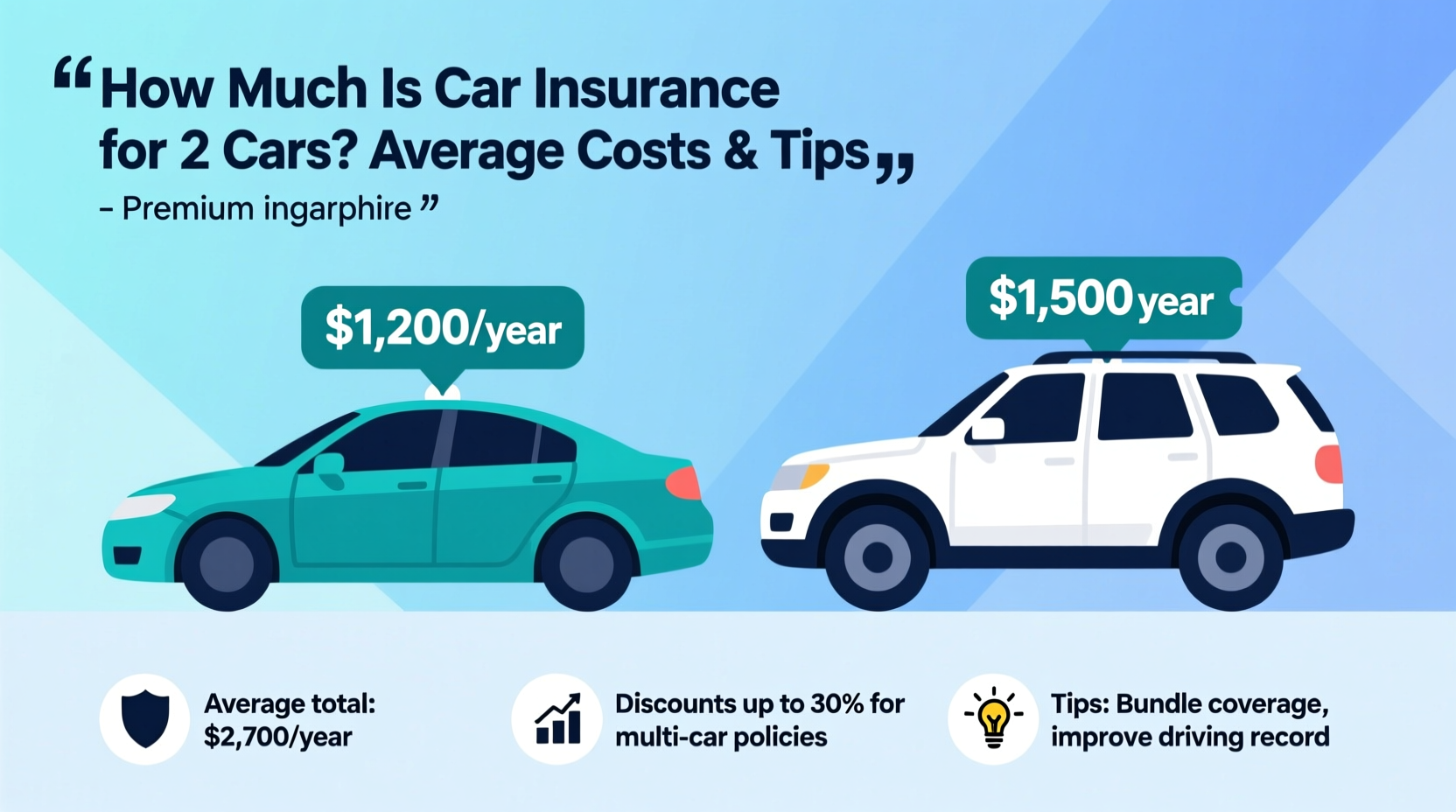 how much is car insurance for 2 cars