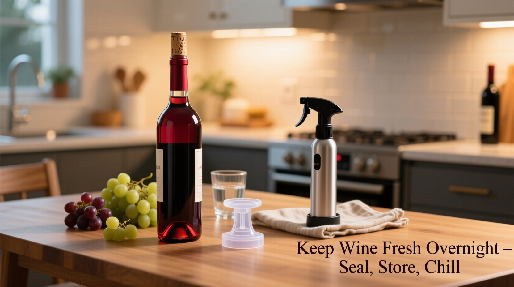 how to store open wine bottles without going flat overnight