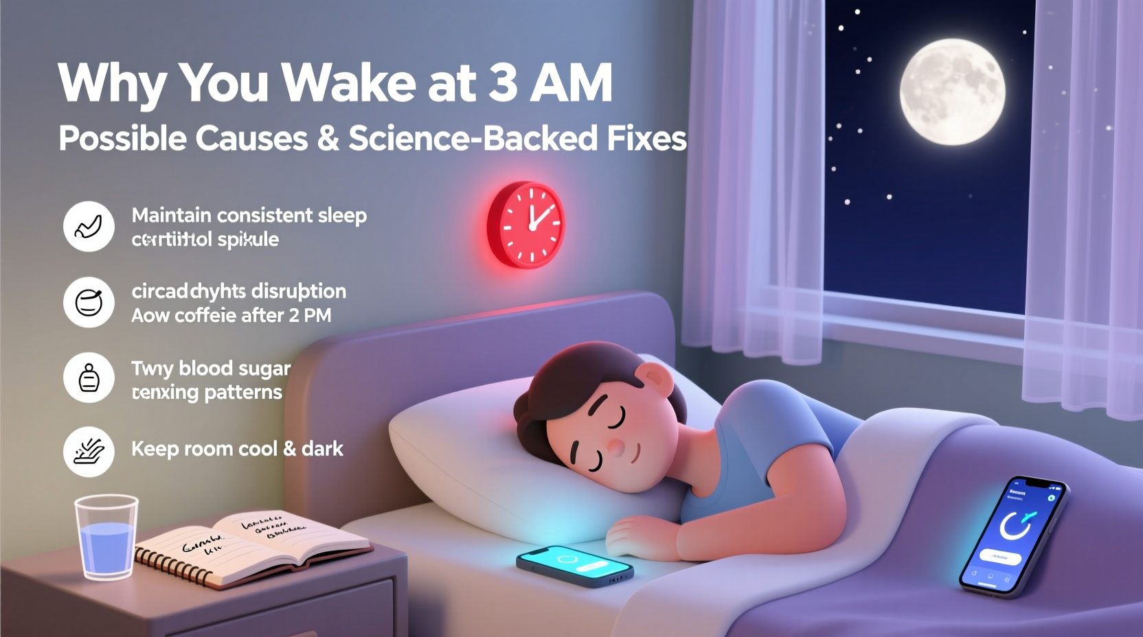 why do i wake up at 3am every night potential causes and sleep fixes