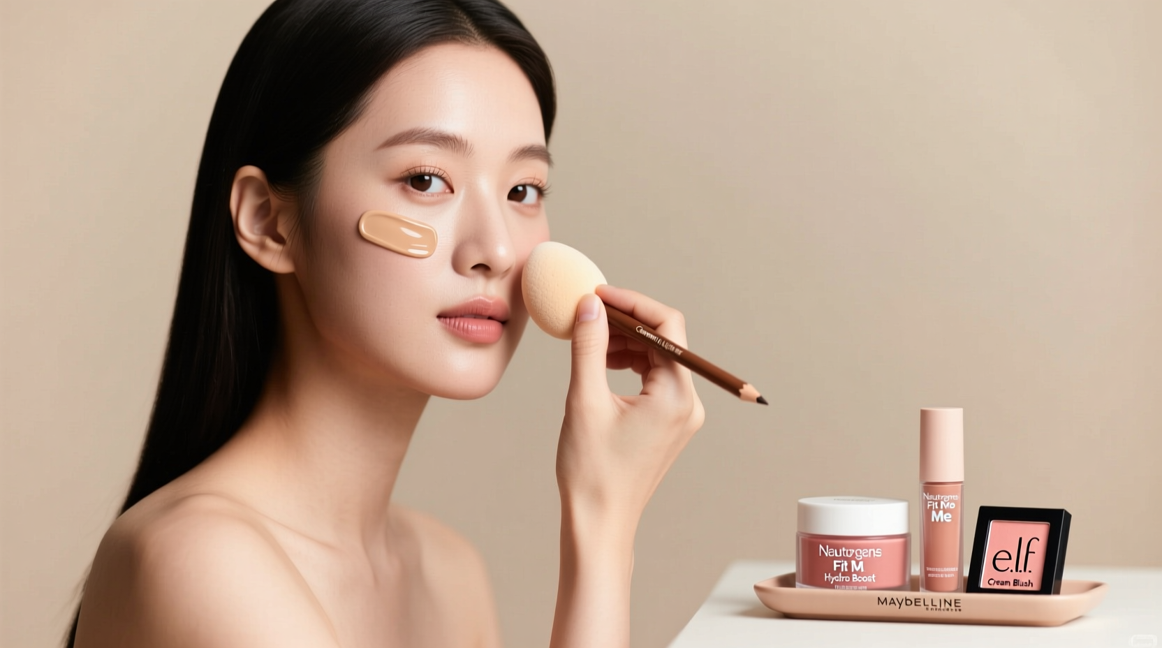 minimalist makeup routine with drugstore products that actually works