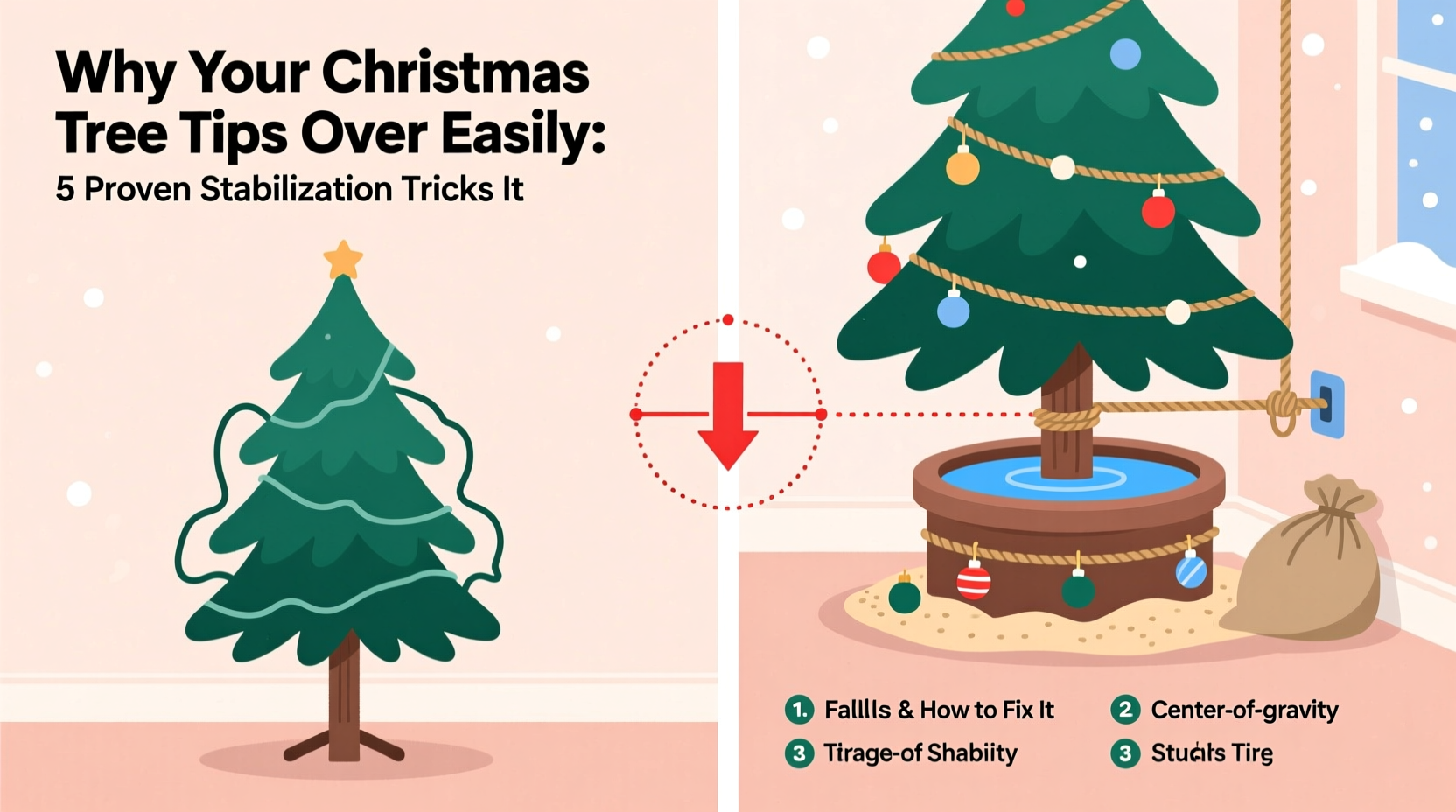 why does my christmas tree tip over easily stabilization tricks
