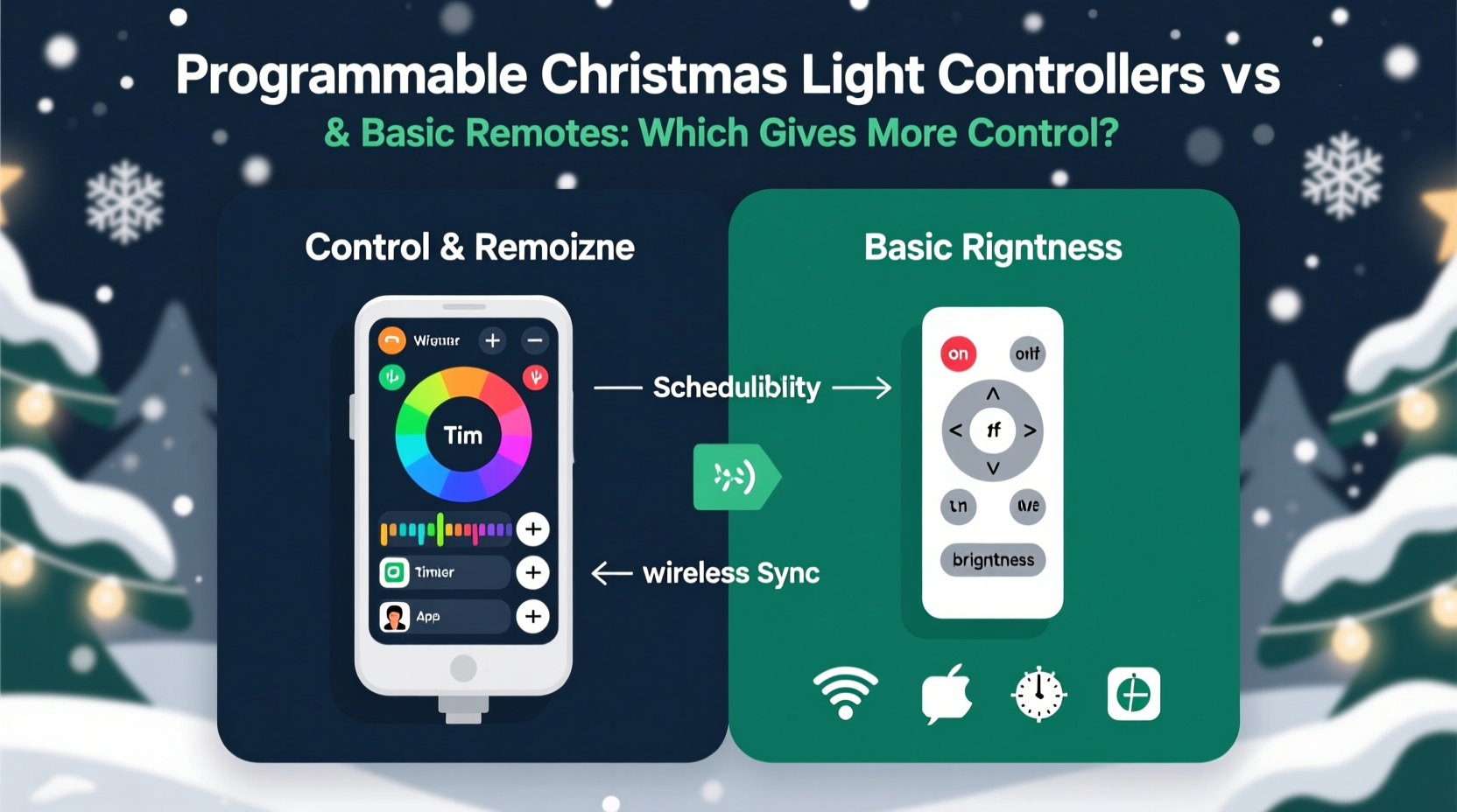 programmable christmas light controllers vs basic remotes which gives more control