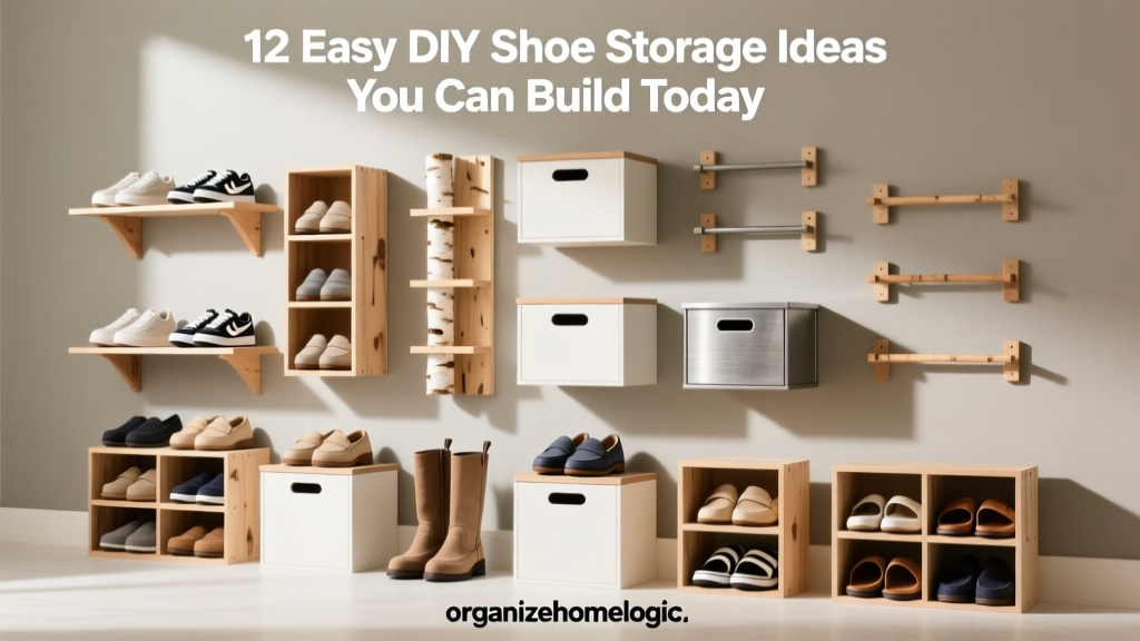 12 Easy DIY Shoe Storage Ideas You Can Build Today